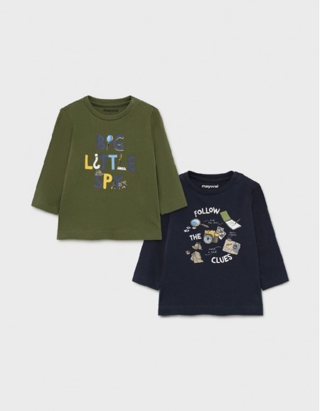 Hunt Green L/S Little Spy Shirt Set 2