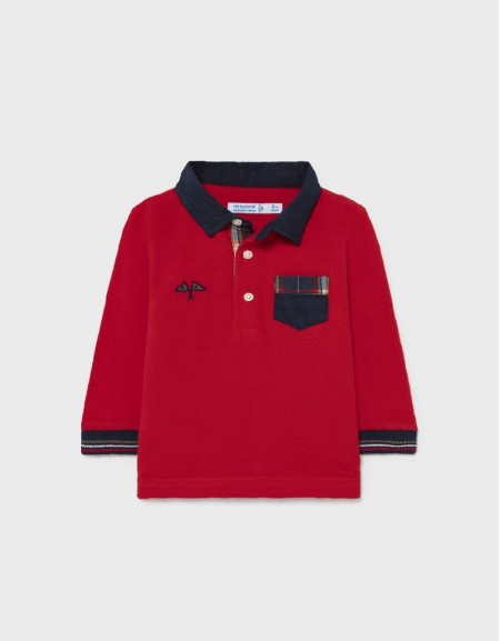 Red L/S Polo 