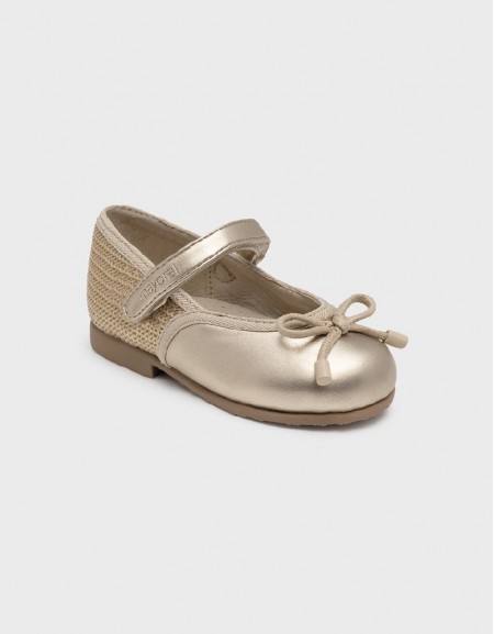 Gold Mary Janes