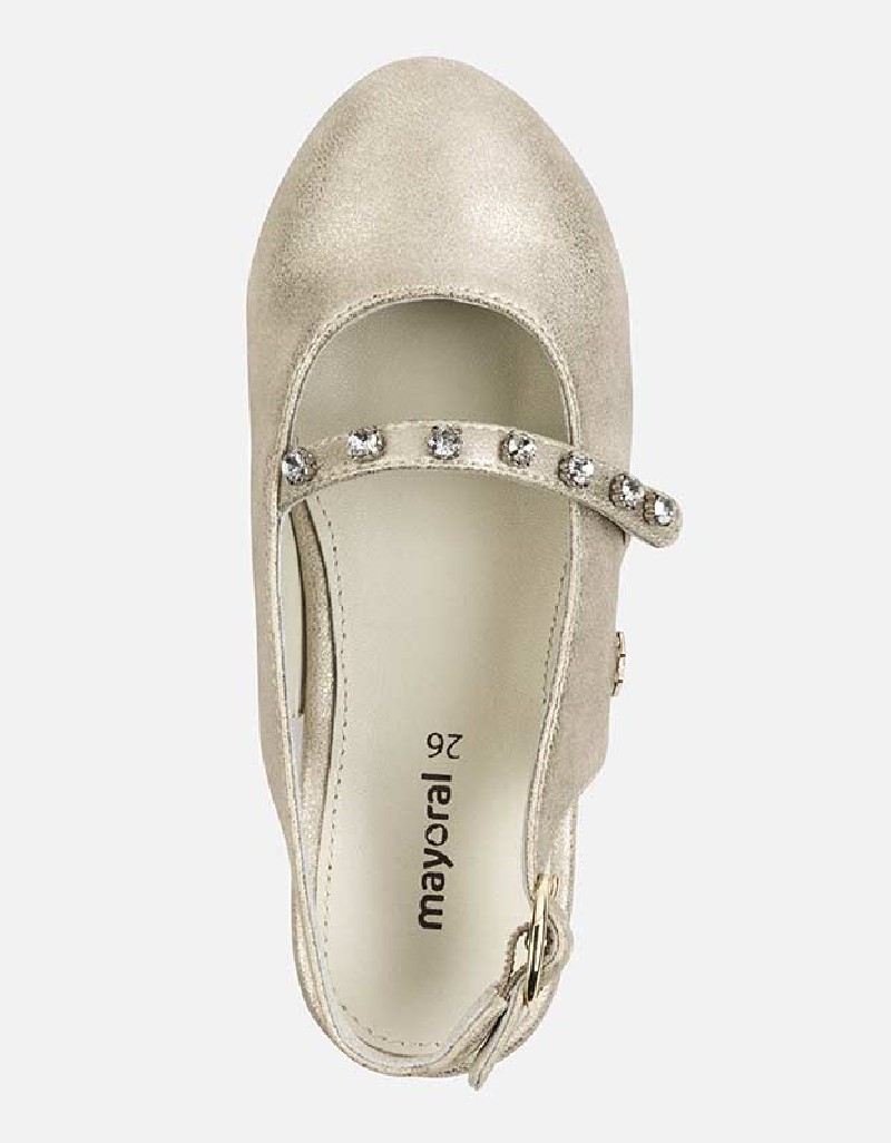 Champagne Mary jane shoes