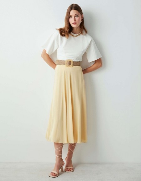 Yellow Circular Skirt