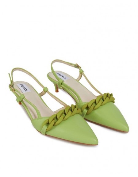 Green Heeled Shoes