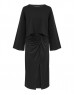 Black Two Piece Shiny Textured Dress