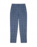 Blue Plaid Pattern Trousers