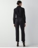 Black Elastic Waist Casual Fit Trousers
