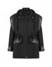 Black Patent Leather Mix Adjustable Waist Coat