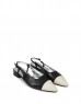 Black Contrast Colored Back Tape Flats