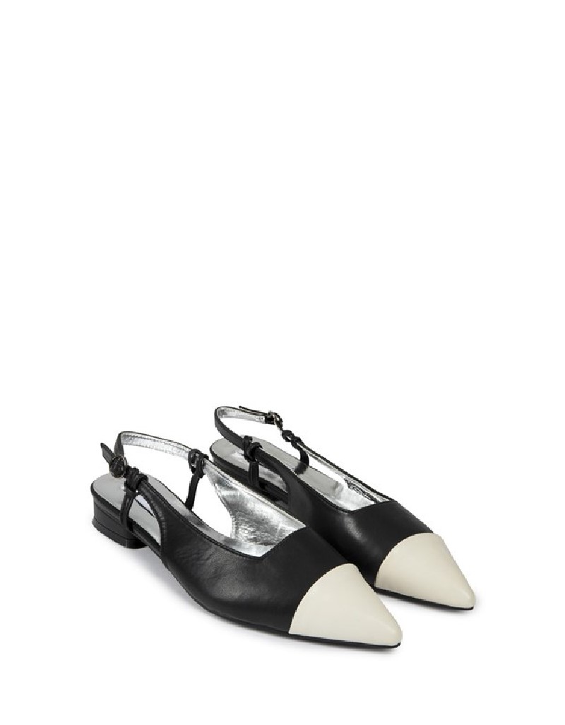 Black Contrast Colored Back Tape Flats