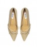 Beige Cross Band Detailed Heeled Shoes