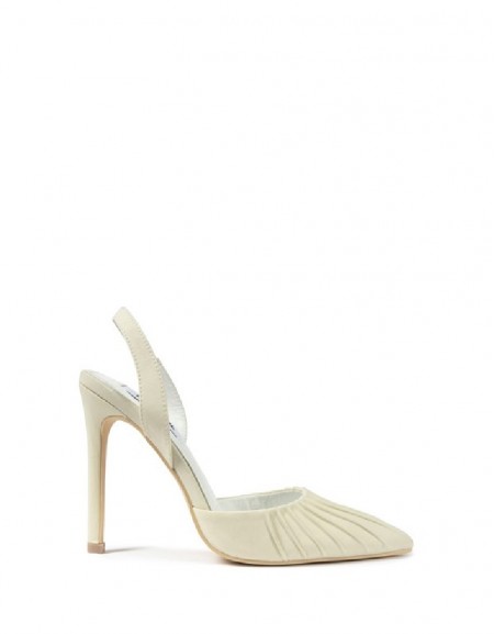 Off White  Tape Back Heeled Shoes