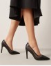 Black Transparent Detailed Heeled Shoes