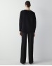 Black Transparent Striped Knitwear