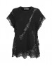 Black Lace Mix Oversize Knitwear