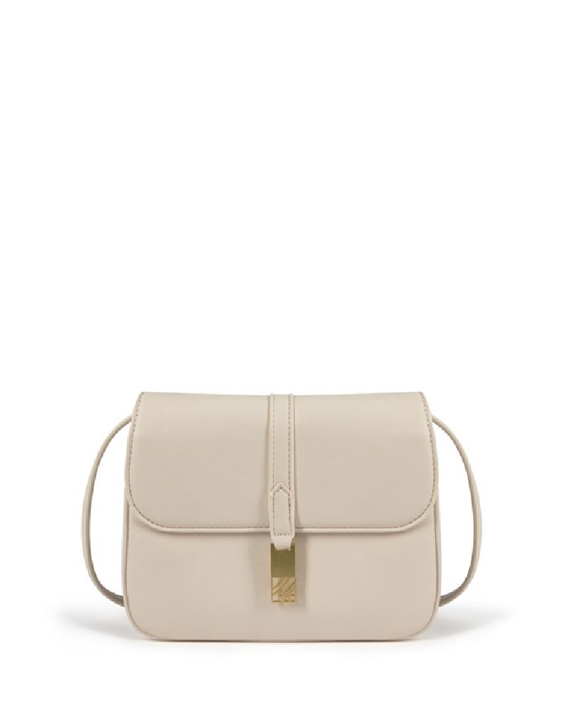 Beige Monogram Buckle Bag