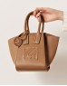 Beige Ipk Logo Fabric Mix Bag