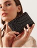 Black Crocodile Skin Pattern Wallet