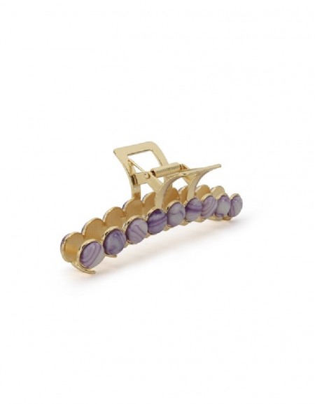 Pink Stone Metal Hair Accessory