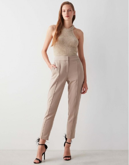 Milk Coffee Carrot Fit Trousers