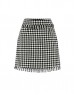 Black Crowbar Pattern Mini Skirt