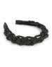 Black Leather Look Hair Accessory