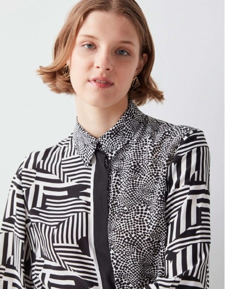 Black Geometric Pattern Shirt