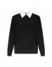 Black Brode Collar Knitwear