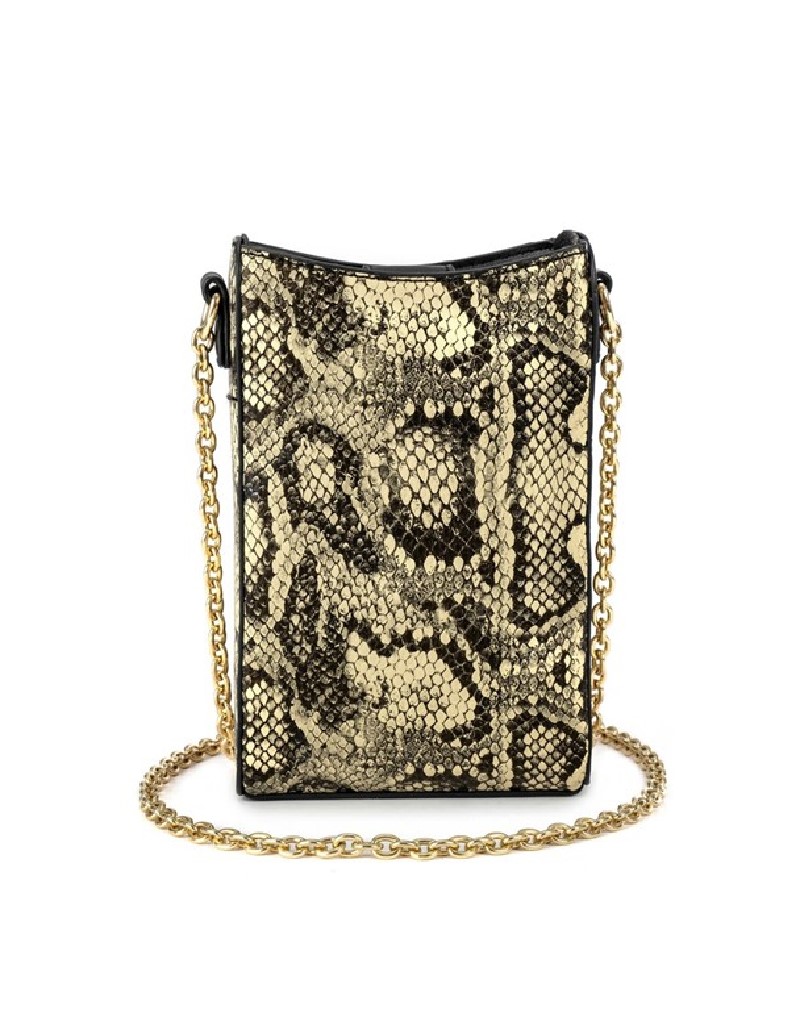 Beige Snakeskin Pattern Bag