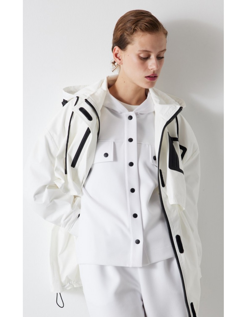 Adjustable Waist Thin Coat