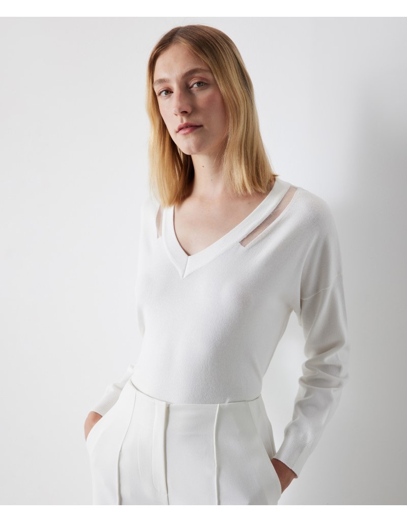 Beige Knitwear