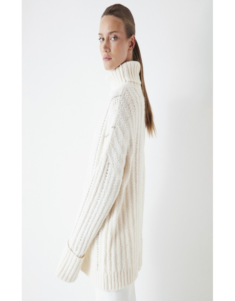 Beige Knitwear