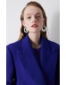 Belted Double-Breasted Blazer