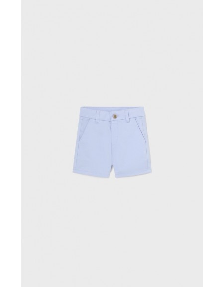 Powder Blue Basic Twill Shorts