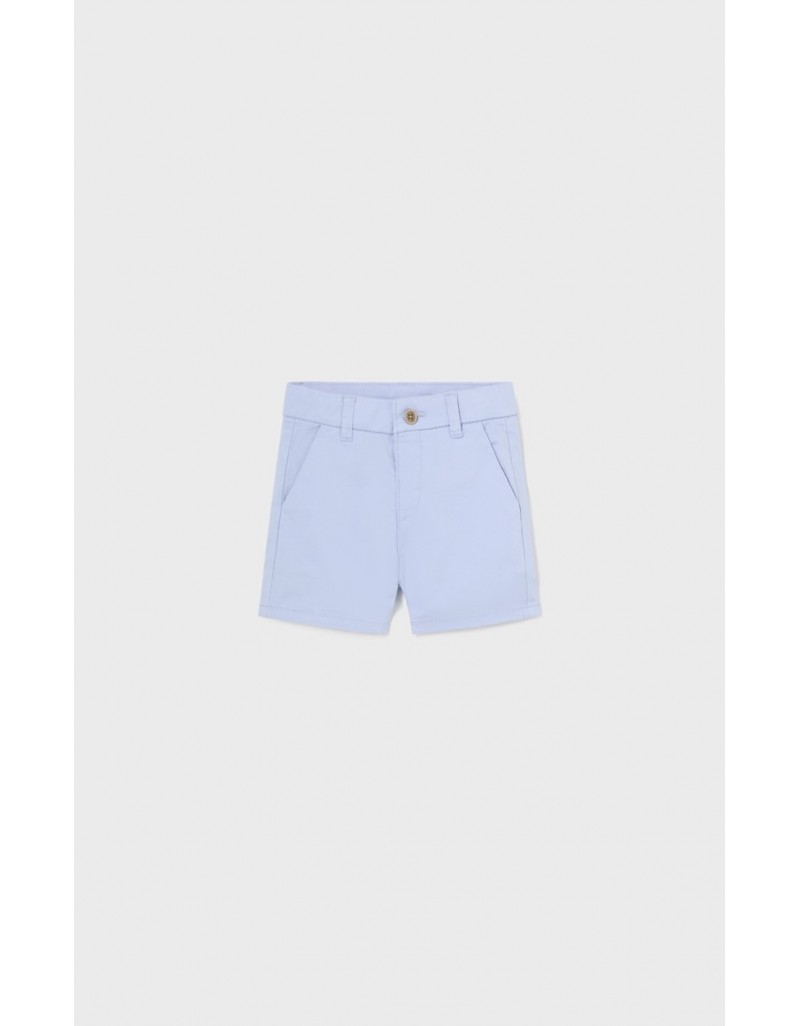 Powder Blue Basic Twill Shorts