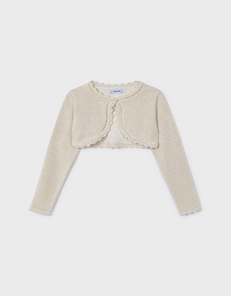 Champagne Basic knit cardigan