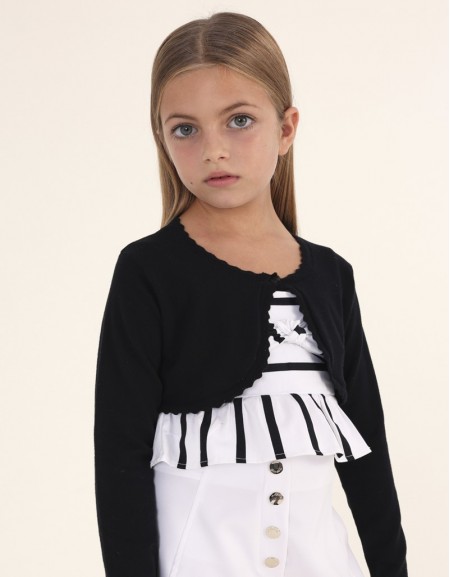 Black Basic knit cardigan