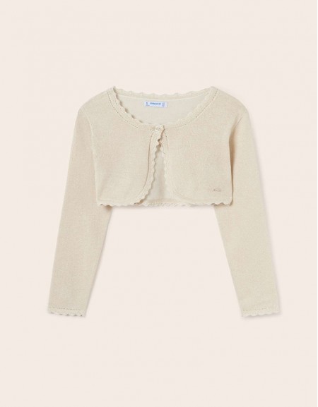 Champagne Basic knit cardigan