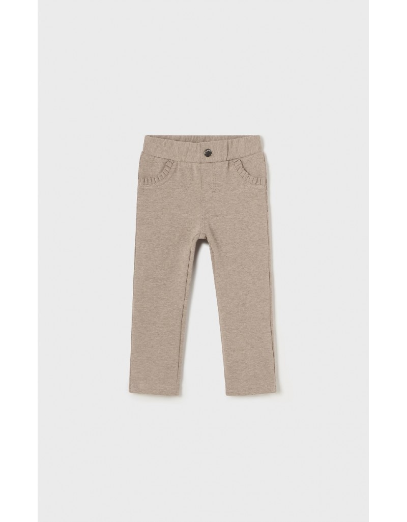 Brown Fleece basic trousers