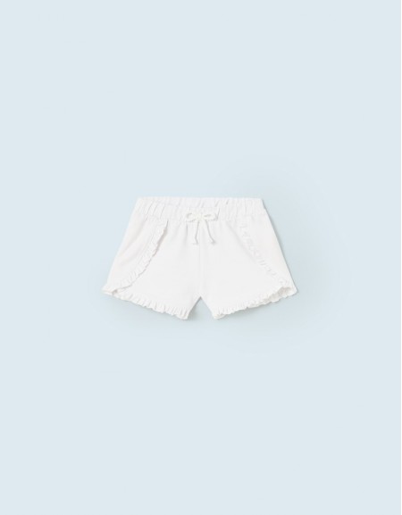 White Knit basic shorts