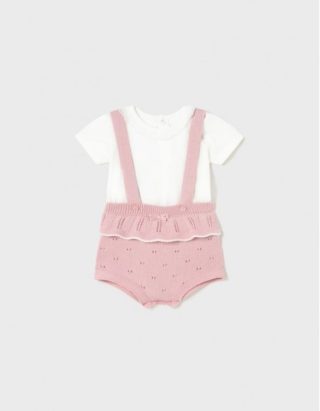 Rosette Bloomer suspenders set
