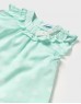 Aqua Polka dot shorts set