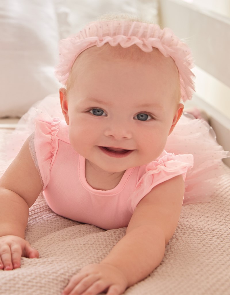 Baby Rose tutu body with headband