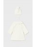 Beige Tricot coat and hat