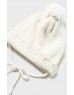 Beige Tricot coat and hat