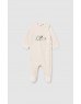 Khaki 2 Pcs velour onesie