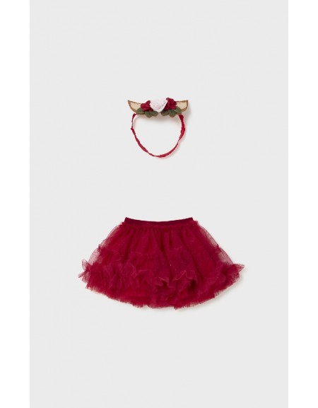 Red Skirt and diadem set