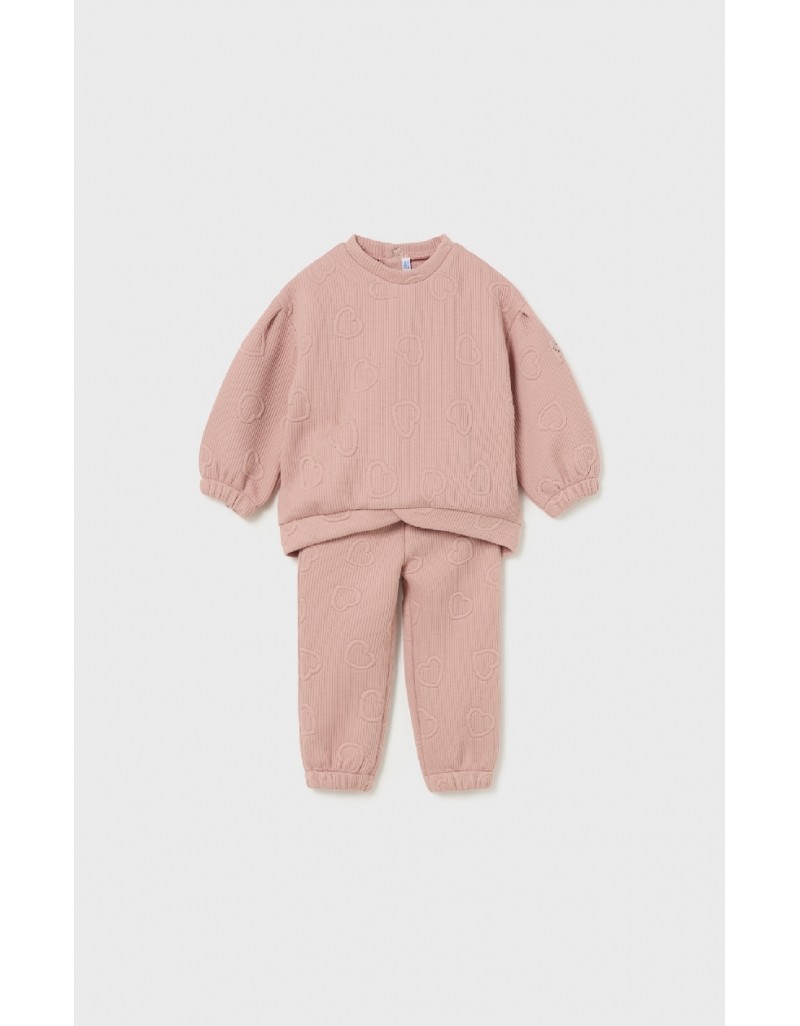 Pink 2 piece padded tracksuit