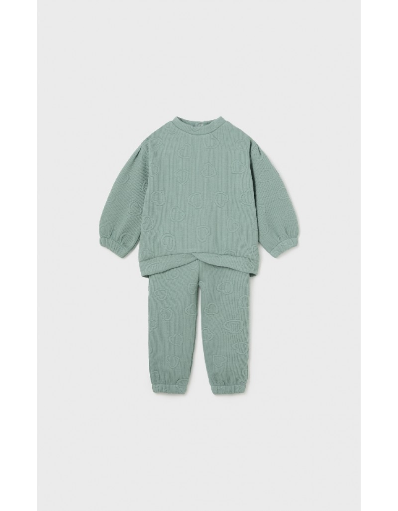 Green 2 piece padded tracksuit