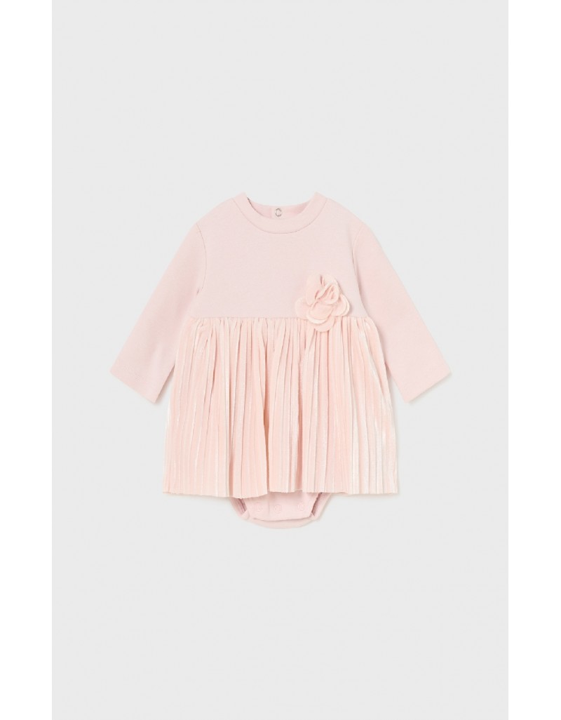 Pink Pleated onesie