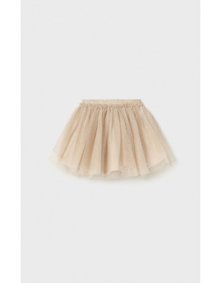 Beige Tulle skirt