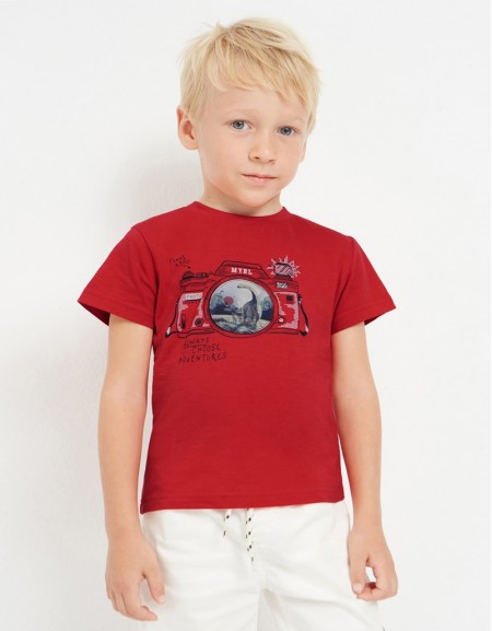 Red Lenticular t-shirt s/s